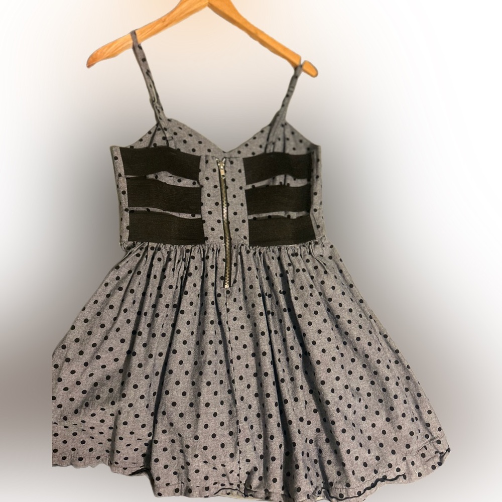 🩶Skater Dress🖤Adjustable straps- soft open back corset w/zipper✨Size Small✨